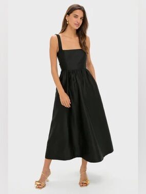 Tuckernuck Dupioni Esme Black Dress